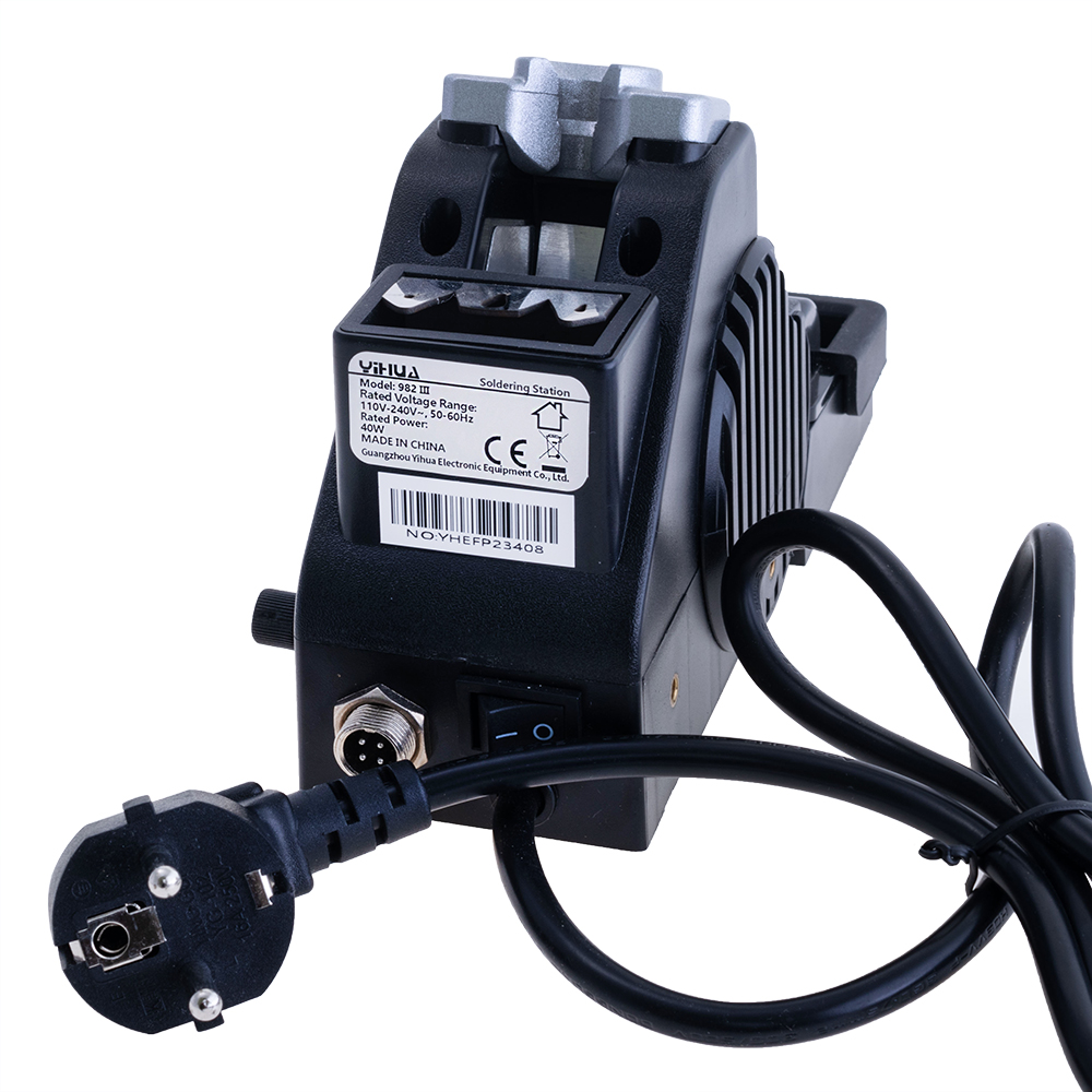 Паяльна станція YIHUA 982 III з жалом C210 40Вт 200-450°C 220V (2570145594) - фото 2 Паяльна станція YIHUA 982 III з жалом C210 40Вт 200-450°C 220V (2570145594) - фото 2