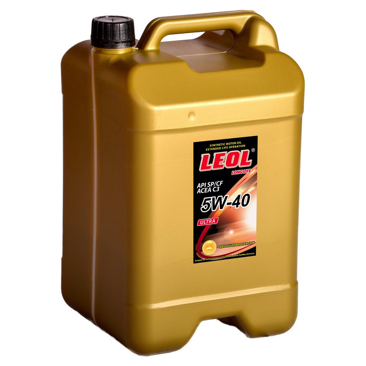 Моторна олива Леол Ультра 5W-40 С3 SP 10 л (2625320619) - фото 1