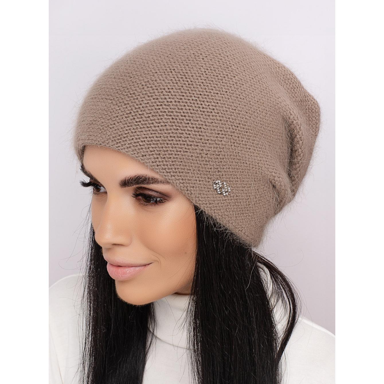 Шапка женская двойная ангоровая Leks Веселка one size Какао - фото 1 Шапка женская двойная ангоровая Leks Веселка one size Какао - фото 1