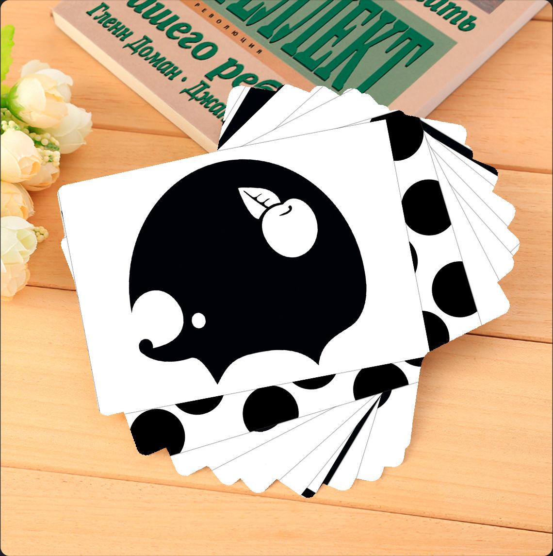 Набір карток для новонароджених №2 32 картки Чорно-білий (4990004) - фото 4 Набір карток для новонароджених №2 32 картки Чорно-білий (4990004) - фото 4