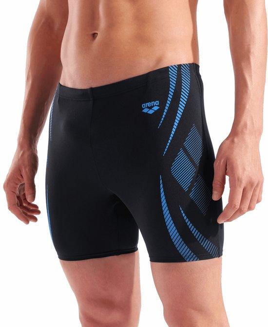 Плавки-шорты мужские Arena POSEIDONIA SWIM MID JAMMER 90 см Черный/Бирюзовый (009091-508 90)