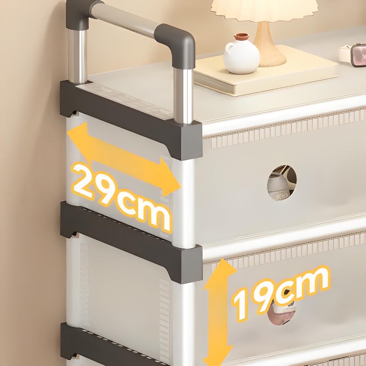 Полка для обуви SKLM-31-LT6205 4 полки Черный - фото 4 Полка для обуви SKLM-31-LT6205 4 полки Черный - фото 4