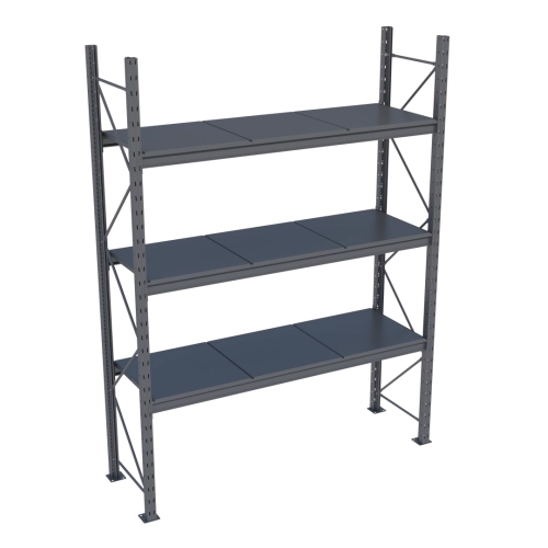 Стеллаж Modern-Expo Mini Rack с металлическими полками основная секция 3 уровня 2584х1850х615 мм (3-3-23) - фото 1