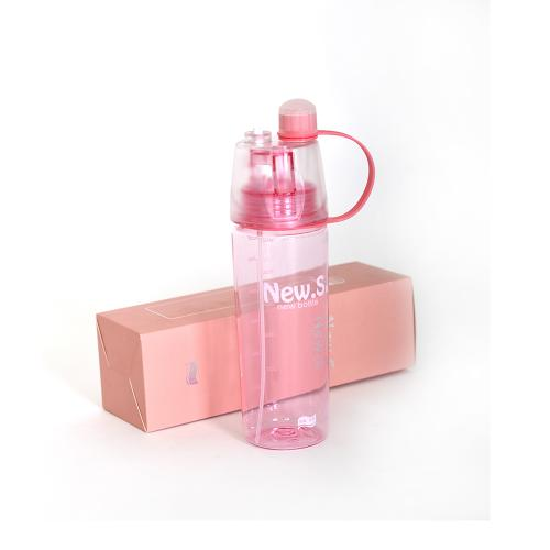 Спортивна пляшка Fitgo для води 2в1 Розовый