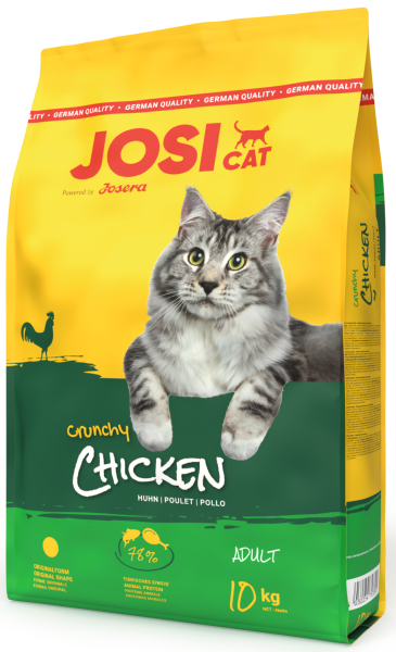 Корм сухой JosiCat Crunchy Сhicken для взрослых кошек с мясом домашней птицы 10 кг (50012984)