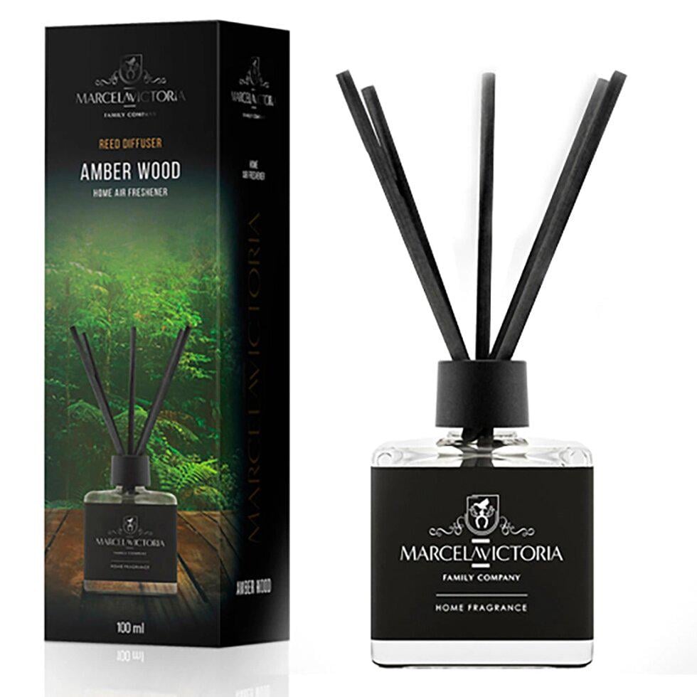 Ароматизатор рідкий для авто/дому/офісу Tasotti Reed diffuser Amber Wood 100 мл