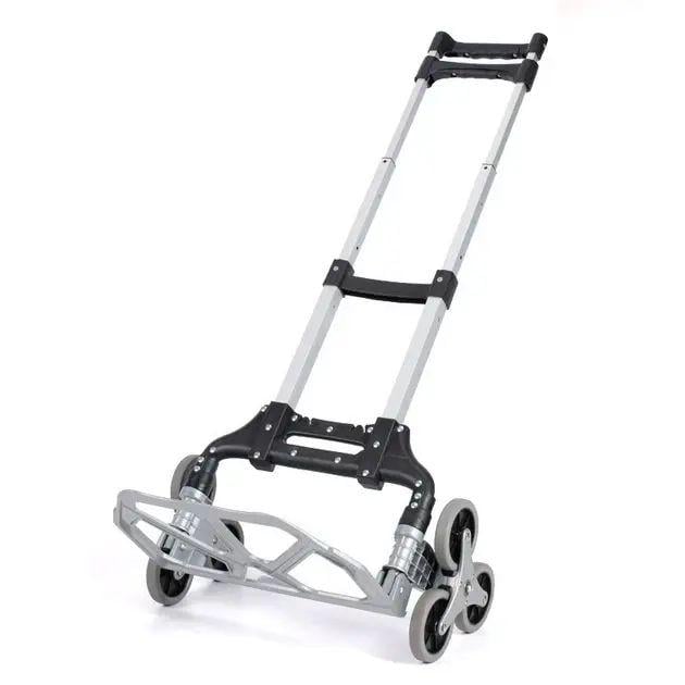 Тележка складская Silver SH-7031-P-TPR на 6 колес складная до 70 кг 100х28х39 см алюминиевая (opt-104077)
