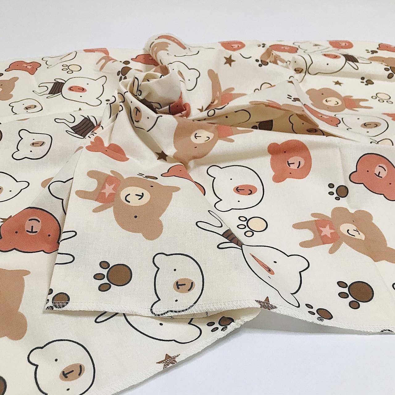 Пеленка Penetka мишки бязь 110x85 см Бежевый (742.110.85.113) Пеленка Penetka мишки бязь 110x85 см Бежевый (742.110.85.113)