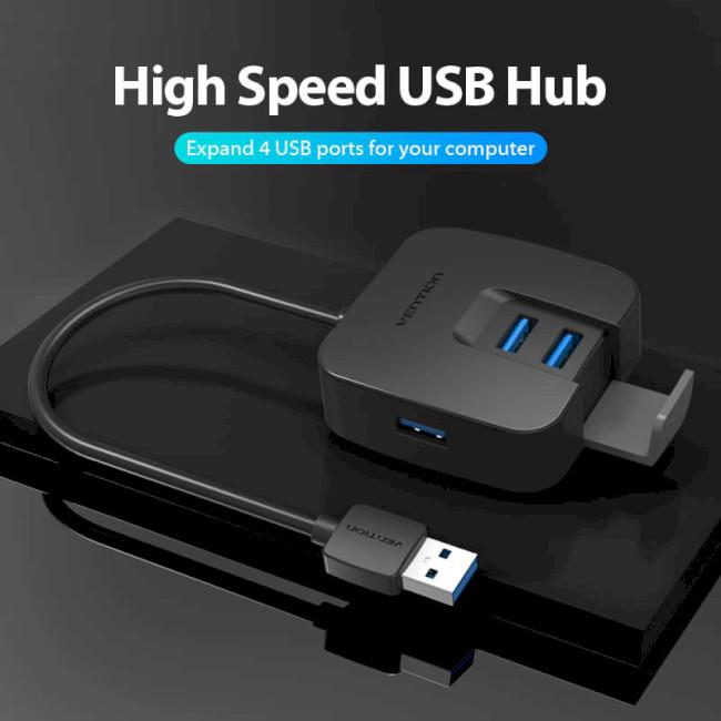 USB-хаб Vention USB-C - 4хUSB 3.0/Micro-B Power (CHBBF) - фото 2