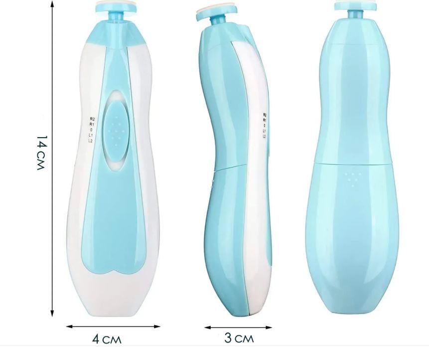 Маникюрный набор для детей NAIL TRIMMER XL-667 триммер для ногтей/полировщик Голубой - фото 4