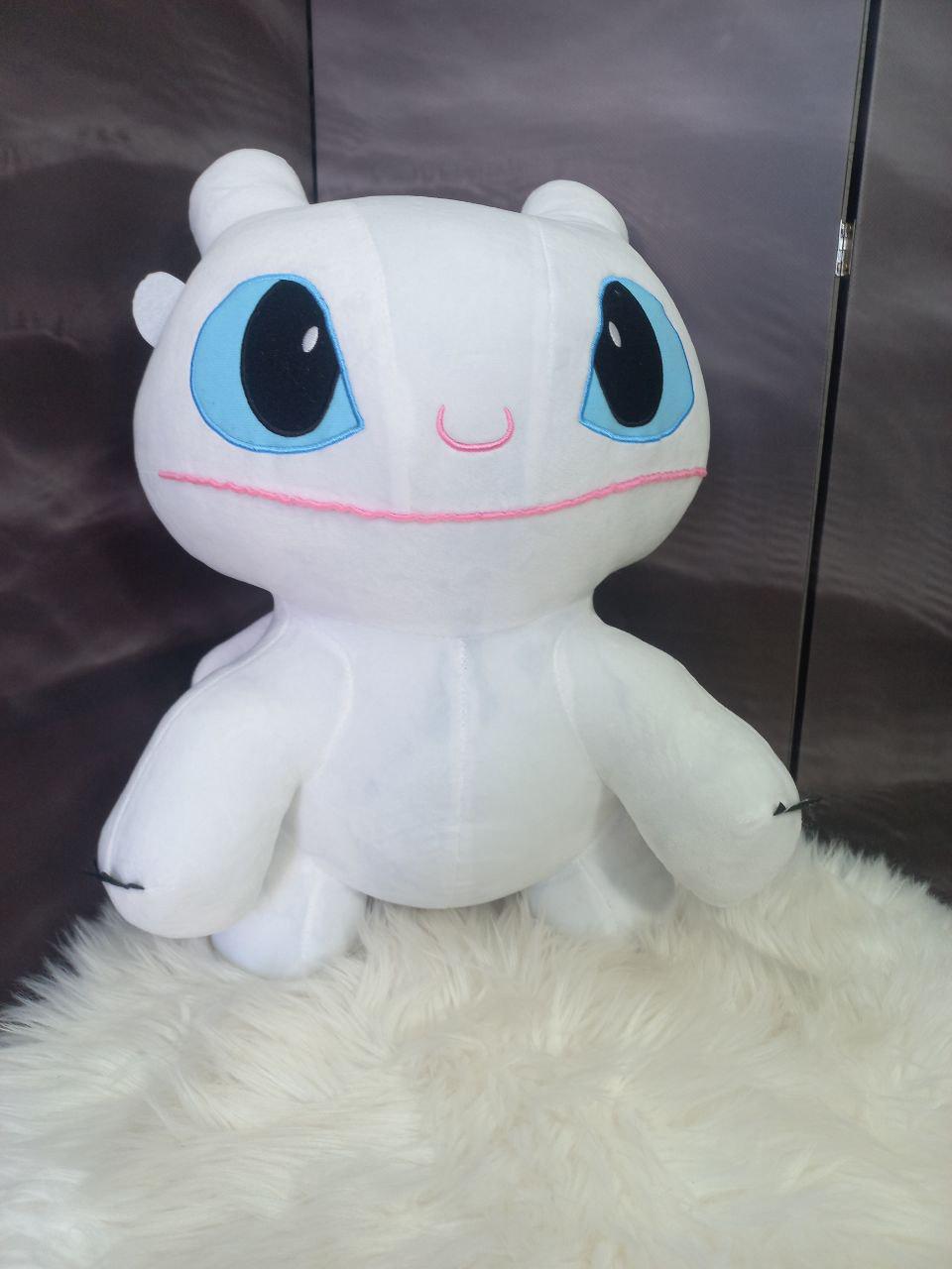 М'яка іграшка дракон Беззубик денна фурія Як приборкати дракона 55 см Білий (9082/55) - фото 2