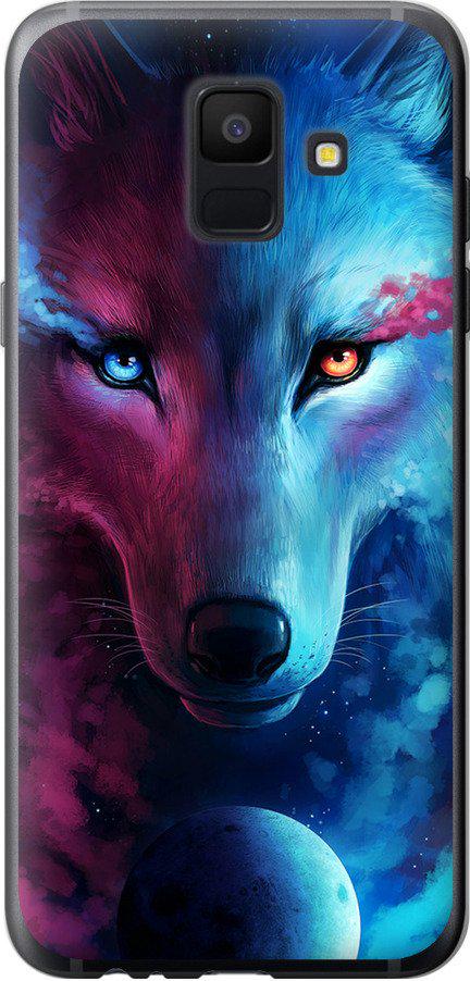 Чехол на Samsung Galaxy A6 2018 Арт-волк (3999u-1480-42517)