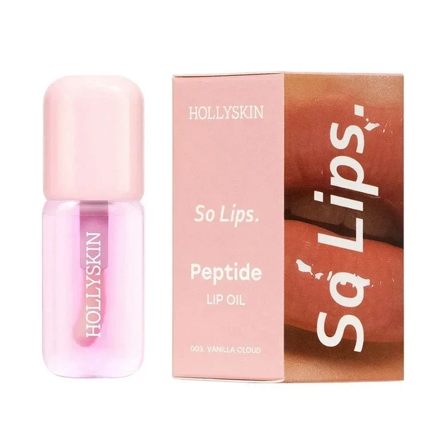 Масло для губ HOLLYSKIN So Lips Peptide Lip Oil 003 Vanilla Cloud увлажняющее 4 мл (2921684465)