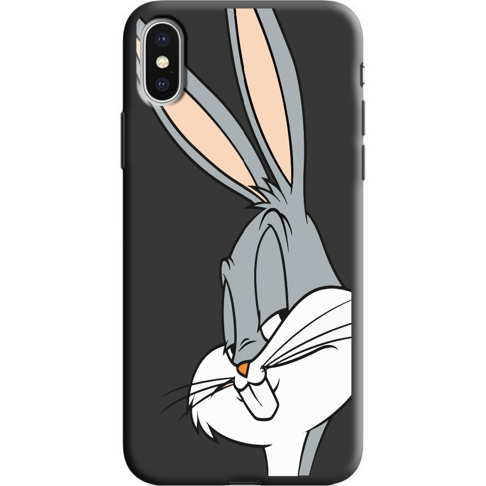 Чехол Boxface iPhone X Lucky Rabbit Черный силикон (32139-bk81-38046)