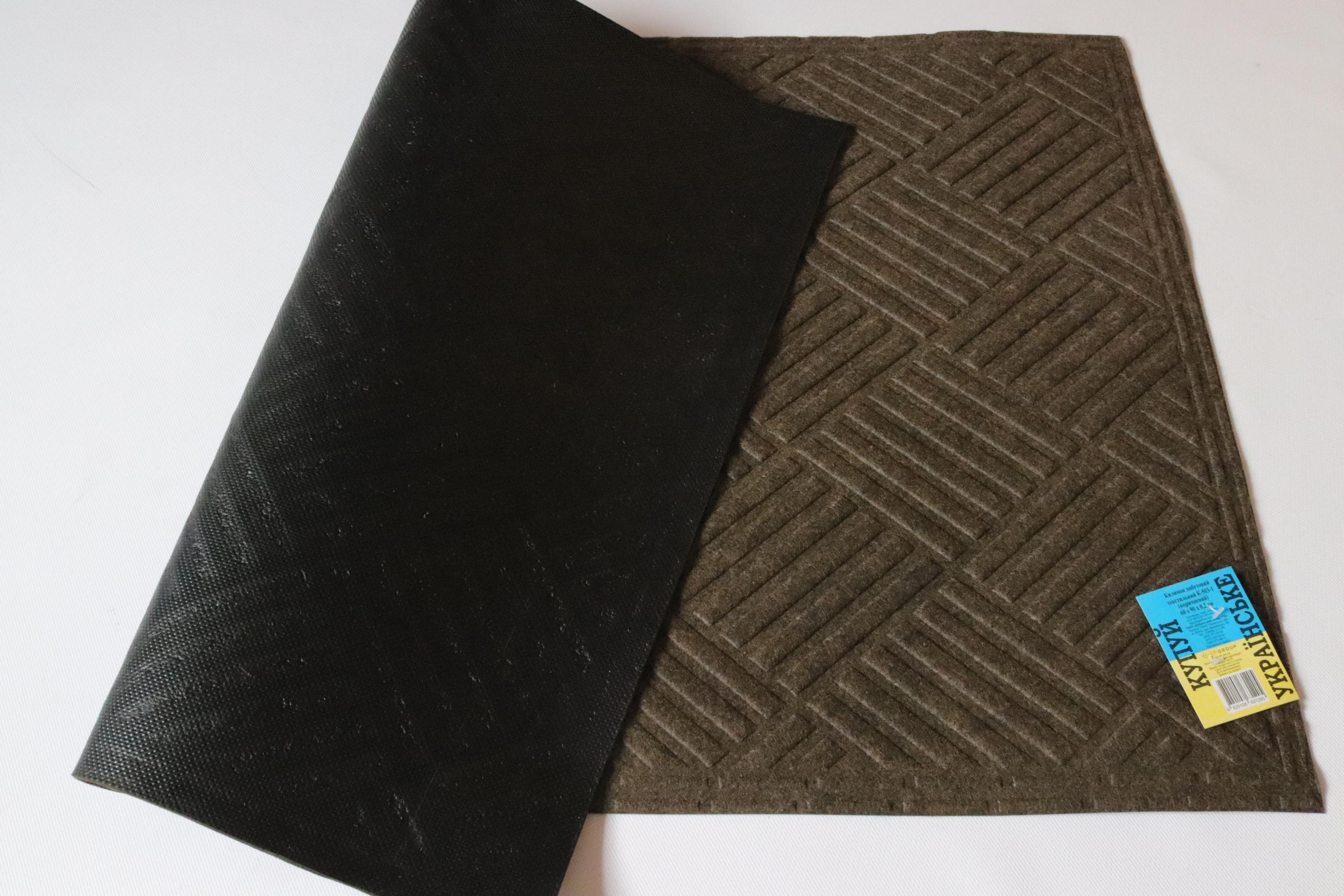 Килимок побутовий текстильний на гумовій основі 45х75 см (к-502-1/br) - фото 5 Килимок побутовий текстильний на гумовій основі 45х75 см (к-502-1/br) - фото 5