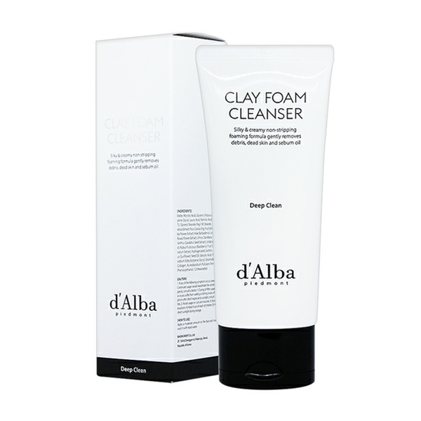 Пенка d'Alba Deep Clean Clay Foam Cleanser для глубокого очищения кожи 80 мл