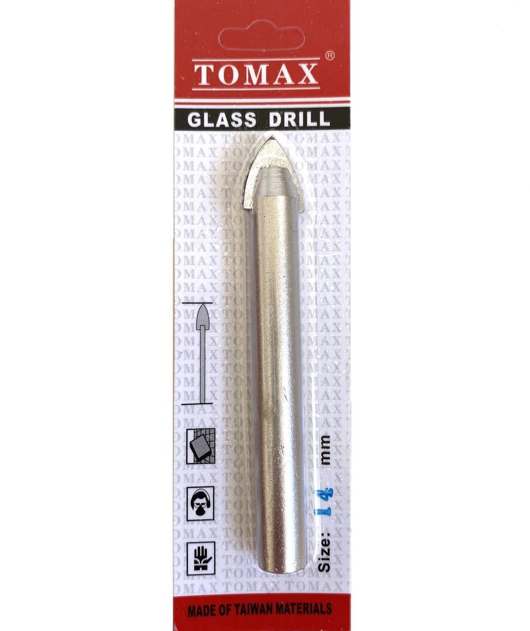 Сверло по плитке TOMAX и стеклу 14 мм (1454745323) - фото 1