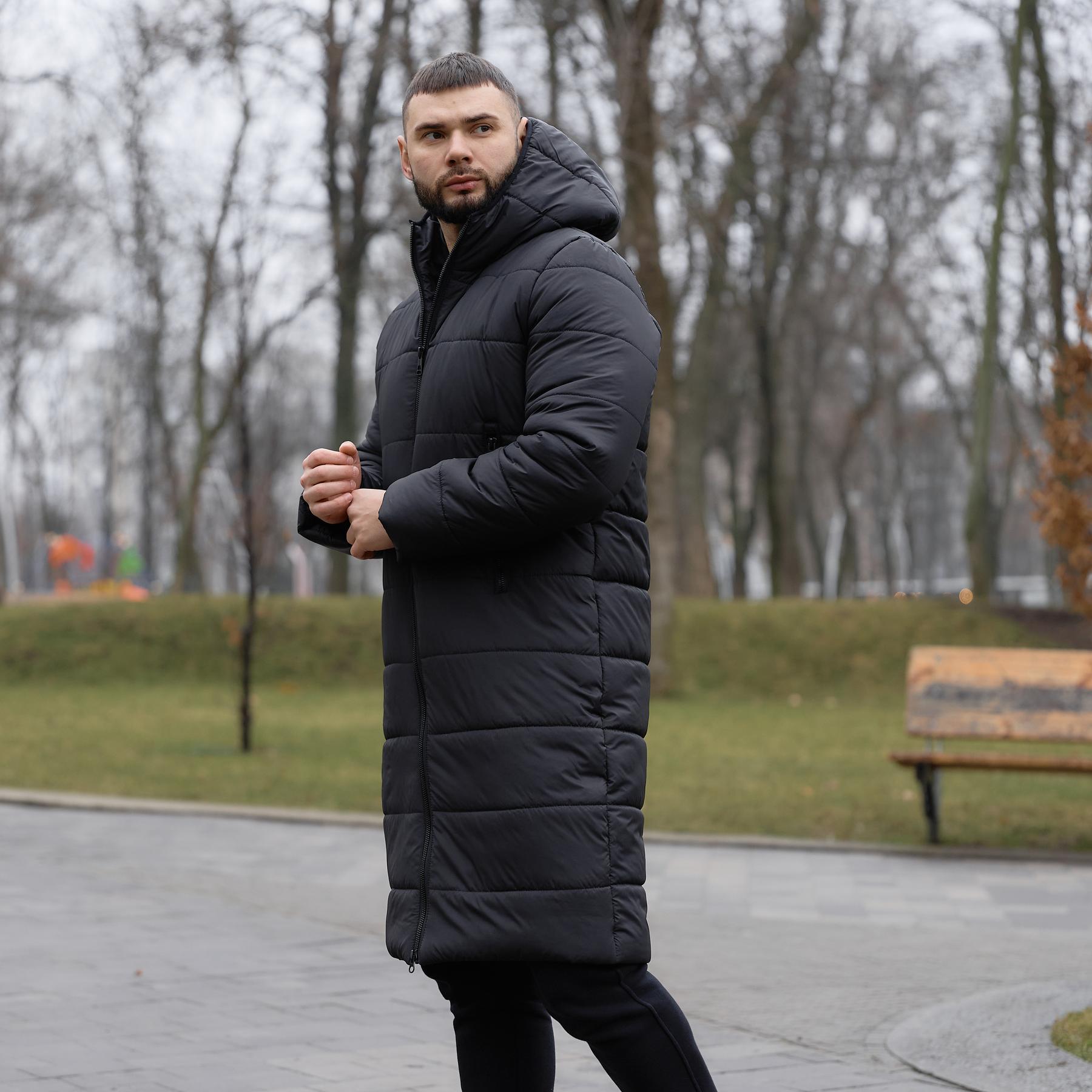 Куртка Intruder чоловіча зимова подовжена XL Чорний (1969093715/3) - фото 9 Куртка Intruder чоловіча зимова подовжена XL Чорний (1969093715/3) - фото 9