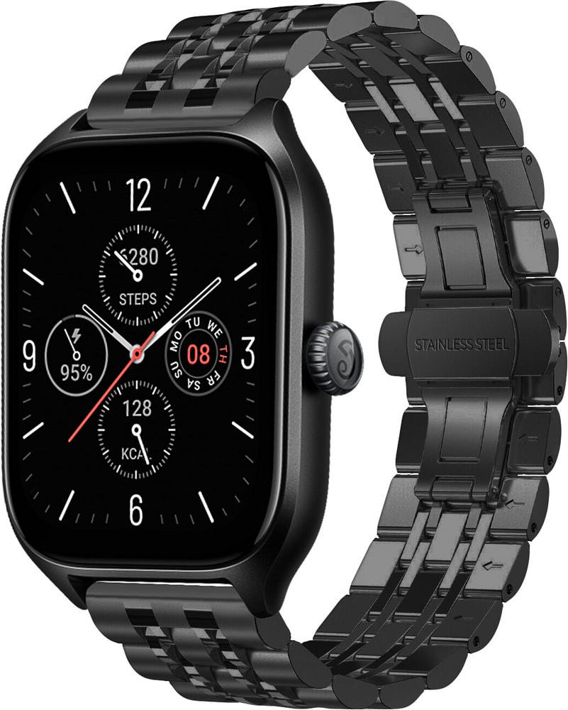 Браслет металлический Spinye для Amazfit GTS 4/Mini Black (29517-2B)