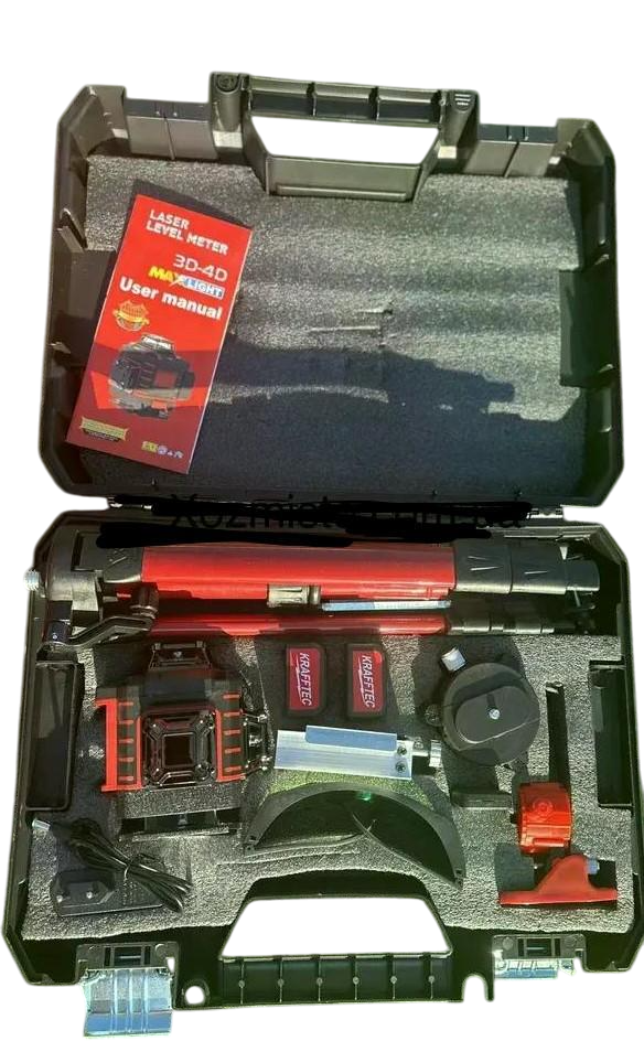 Лазерный нивелир Krafftec 4D BL-16 штатив/микролифт (28183382)