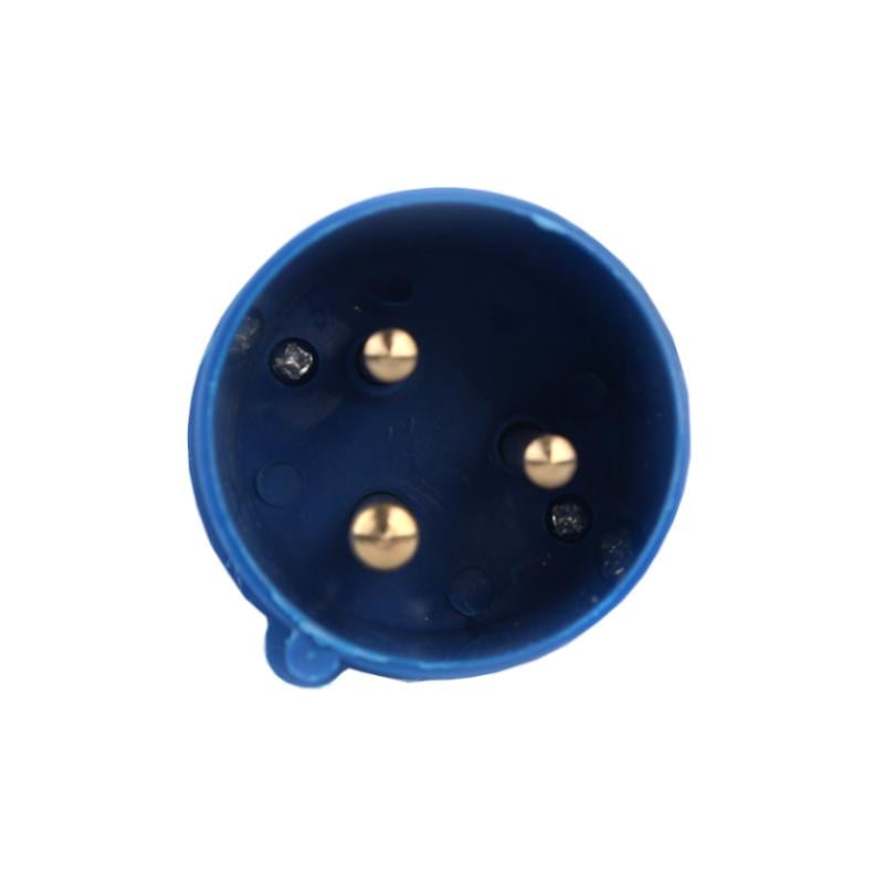 Силова вилка 3x32 2P+PE 32 A 220-250 В IP44 (EH-PPL-332) Силова вилка 3x32 2P+PE 32 A 220-250 В IP44 (EH-PPL-332)