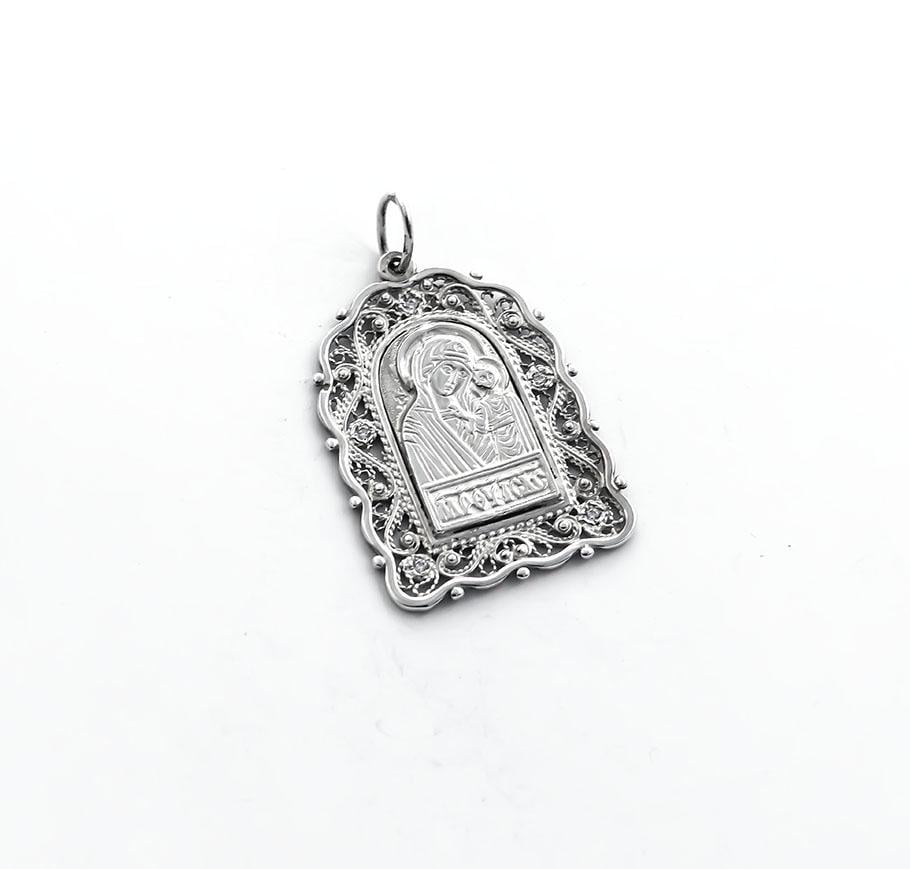 Кулон Иконка Матерь Божья Maxi Silver 7168 (87168)