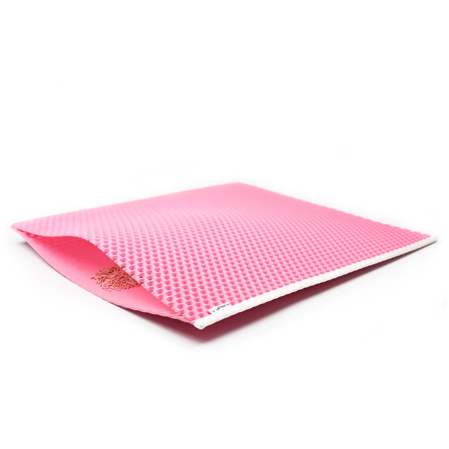 Коврик двухслойный Cat in Box для кошачьего лотка EVA 67x60 см Розовый - фото 1 Коврик двухслойный Cat in Box для кошачьего лотка EVA 67x60 см Розовый - фото 1