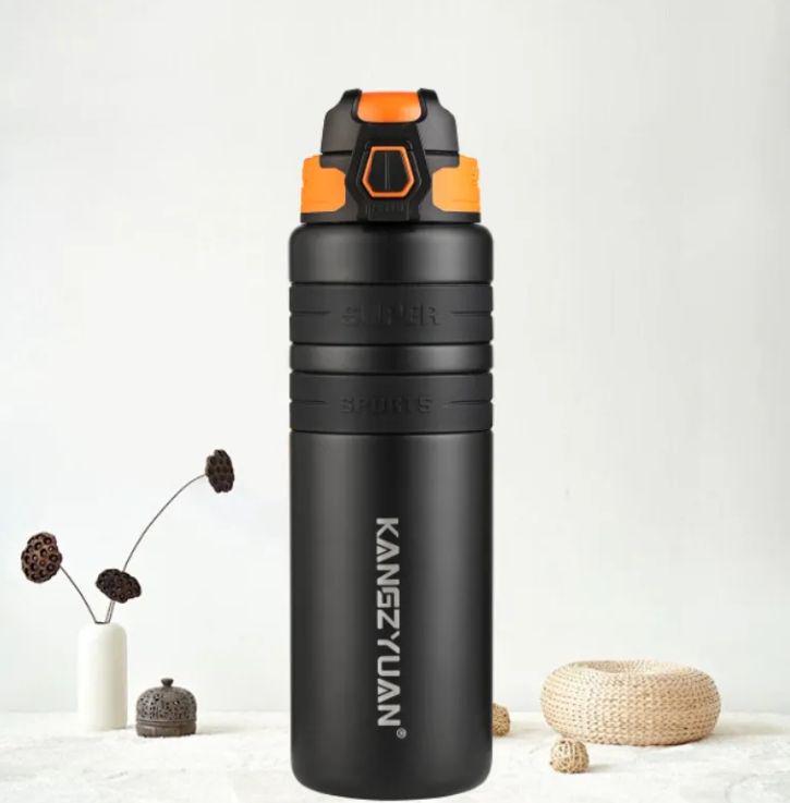 Термос с антискользящим покрытием 550 мл Черный (2553239845)