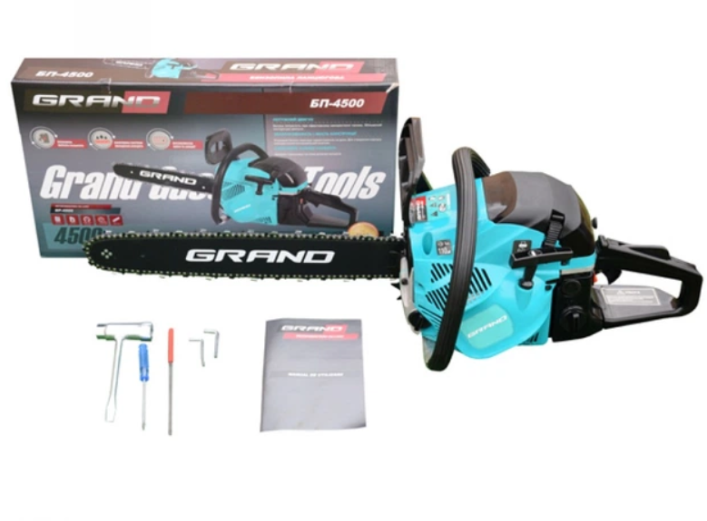 Бензопила Grand БП-4500 Синий (31213932) Бензопила Grand БП-4500 Синий (31213932)