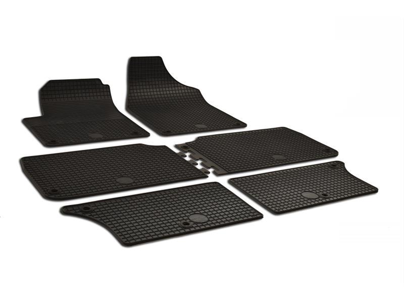 Килимки гумові VW SHA 6 шт. з великим отвором (KHD 215356 BS)