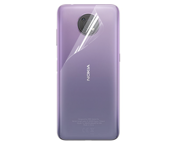 Противоударная гидрогелевая пленка Hydrogel Film для Nokia G10 на заднюю панель, Transparent