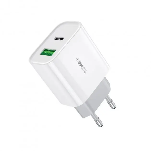 Зарядное устройство для сети WK WP-U53 Maxspeed QC3.0 PD 20 W Белый (6941027615584)