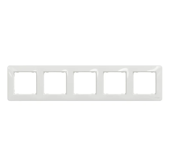 Рамка пятерная горизонтальная Schneider Sedna Design Белый (28446130)