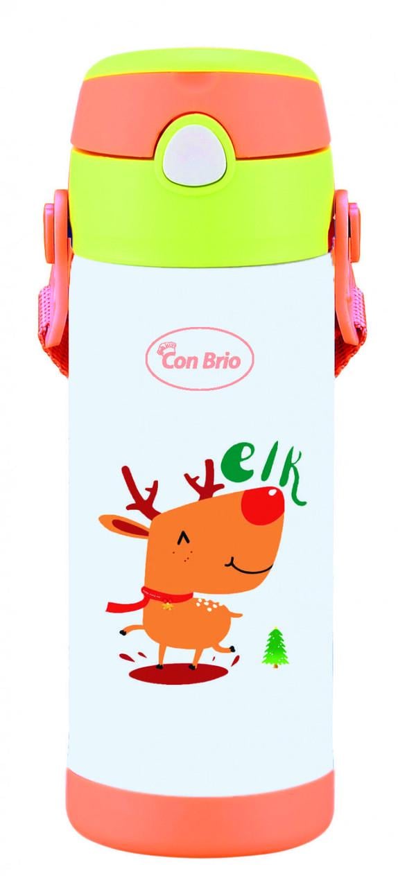 Термос питьевой Con Brio Лось из нержавеющей стали 0,35 л (CB-391)