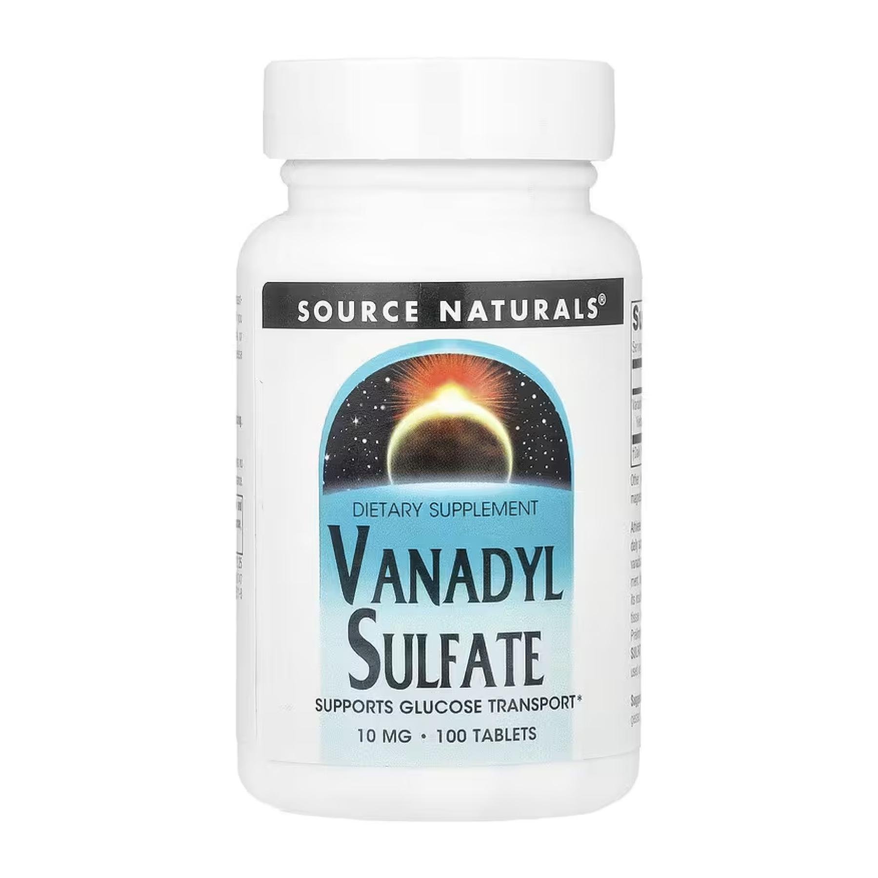 ванадилсульфат Source Naturals Vanadyl Sulfate 10 мг 100 таб.
