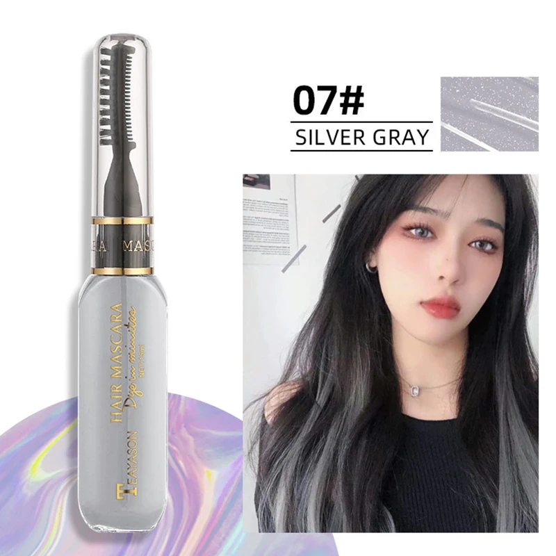 Фарба для волосся тимчасова що змивається Silver Gray 07 - фото 2 Фарба для волосся тимчасова що змивається Silver Gray 07 - фото 2