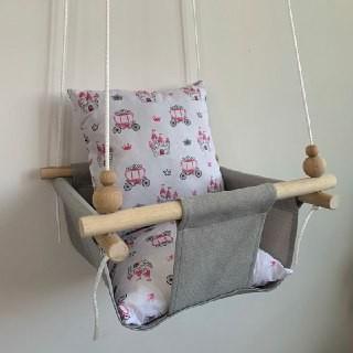 Дитяча гойдалка Infancy Карети Сірий (9676601) - фото 3 Дитяча гойдалка Infancy Карети Сірий (9676601) - фото 3