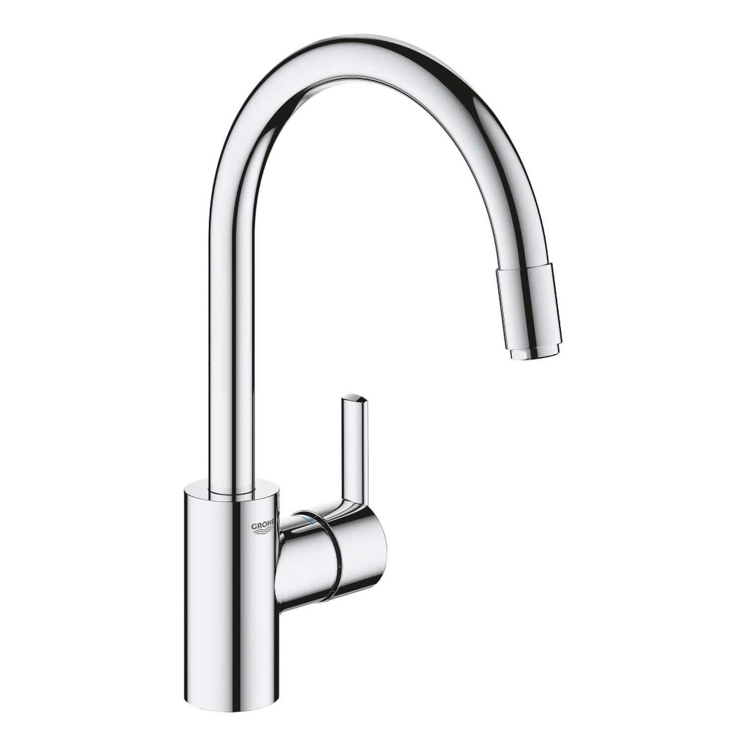 Смеситель для кухни Grohe Feel 32671002 с видвижной лейкой Хром (101210)