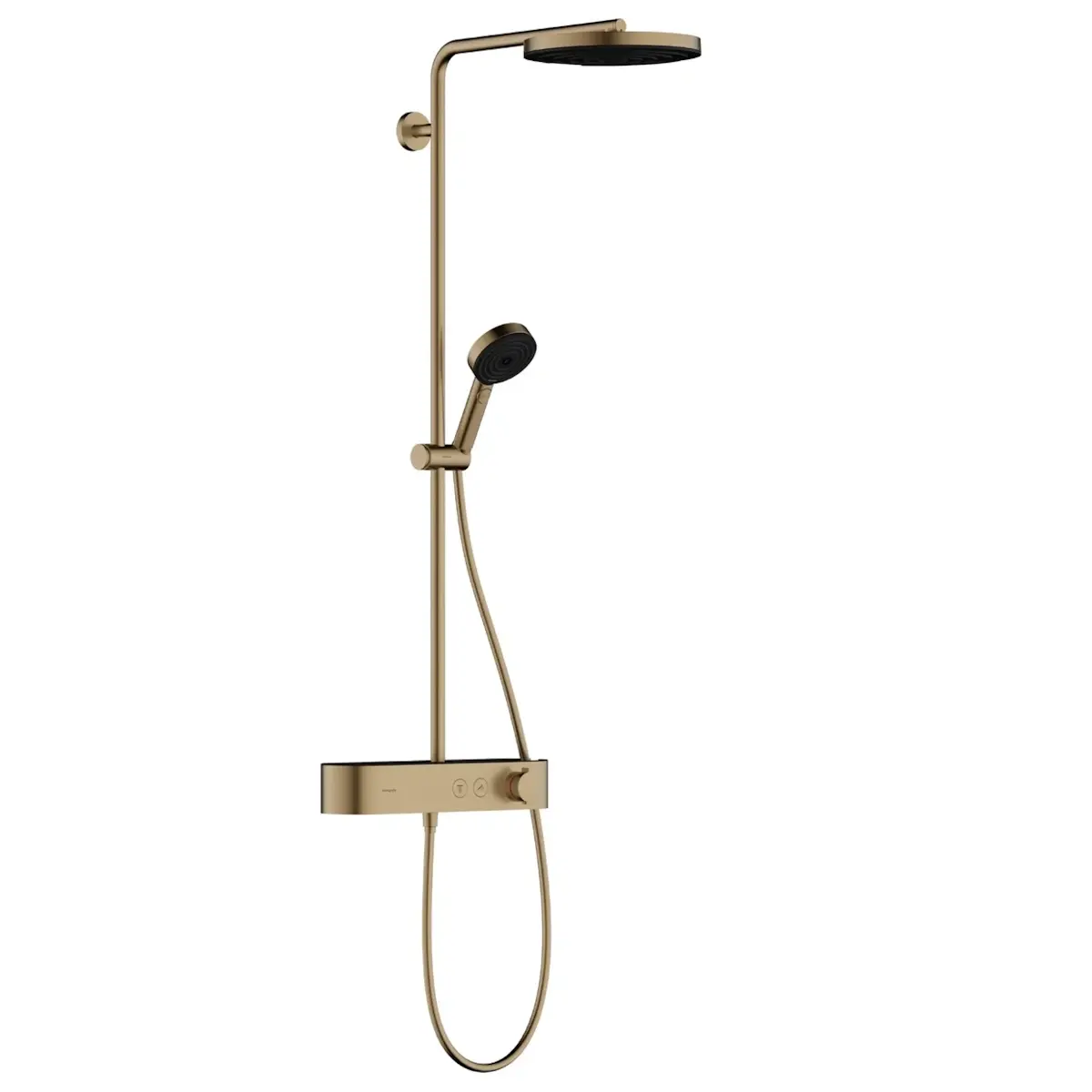 Душевая система Hansgrohe Pulsify S Showerpipe 260 1jet с термостатом латунь Бронзовый матовый (24220140)