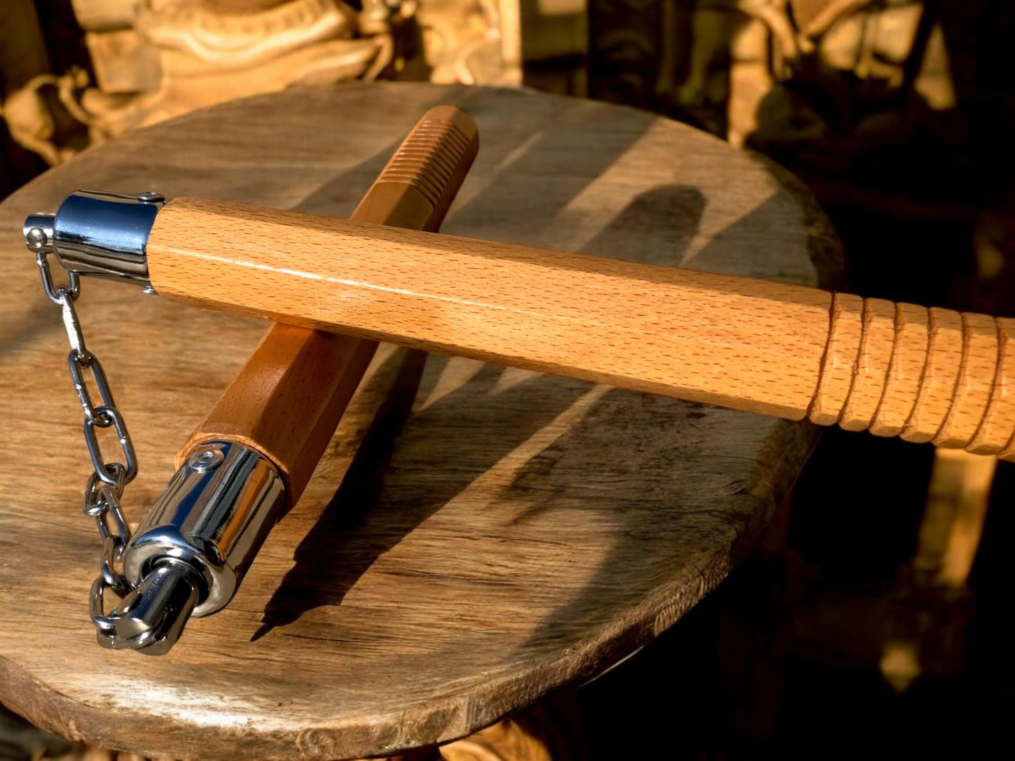 Нунчаки тренировочные GDragon соединены деревянными цепью из дуба Коричневый (3_9_0_1) - фото 4 Нунчаки тренировочные GDragon соединены деревянными цепью из дуба Коричневый (3_9_0_1) - фото 4