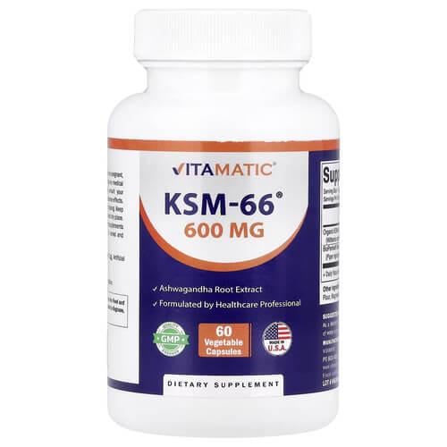 Ашваганда Vitamatic KSM-66 60 Capsules (VMC-47580)