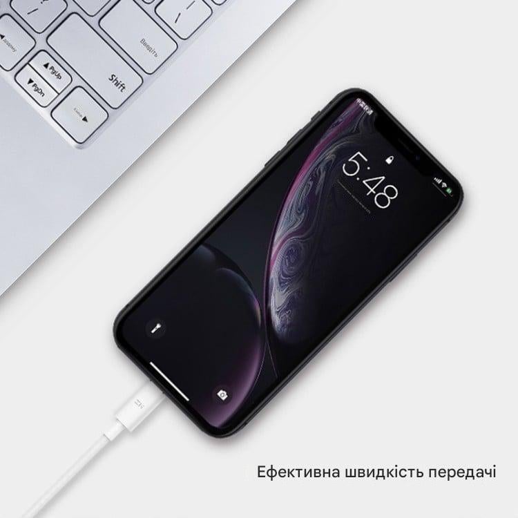 Кабель ZMI Type-C-Lightning/UpGraded Version/PD 18W/Fast Charging/Mfi 1 м Білий (AL870C) - фото 4