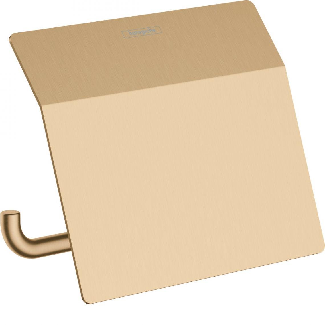 Держатель туалетной бумаги с крышкой Hansgrohe AddStoris Бронзовый матовый (41753140)