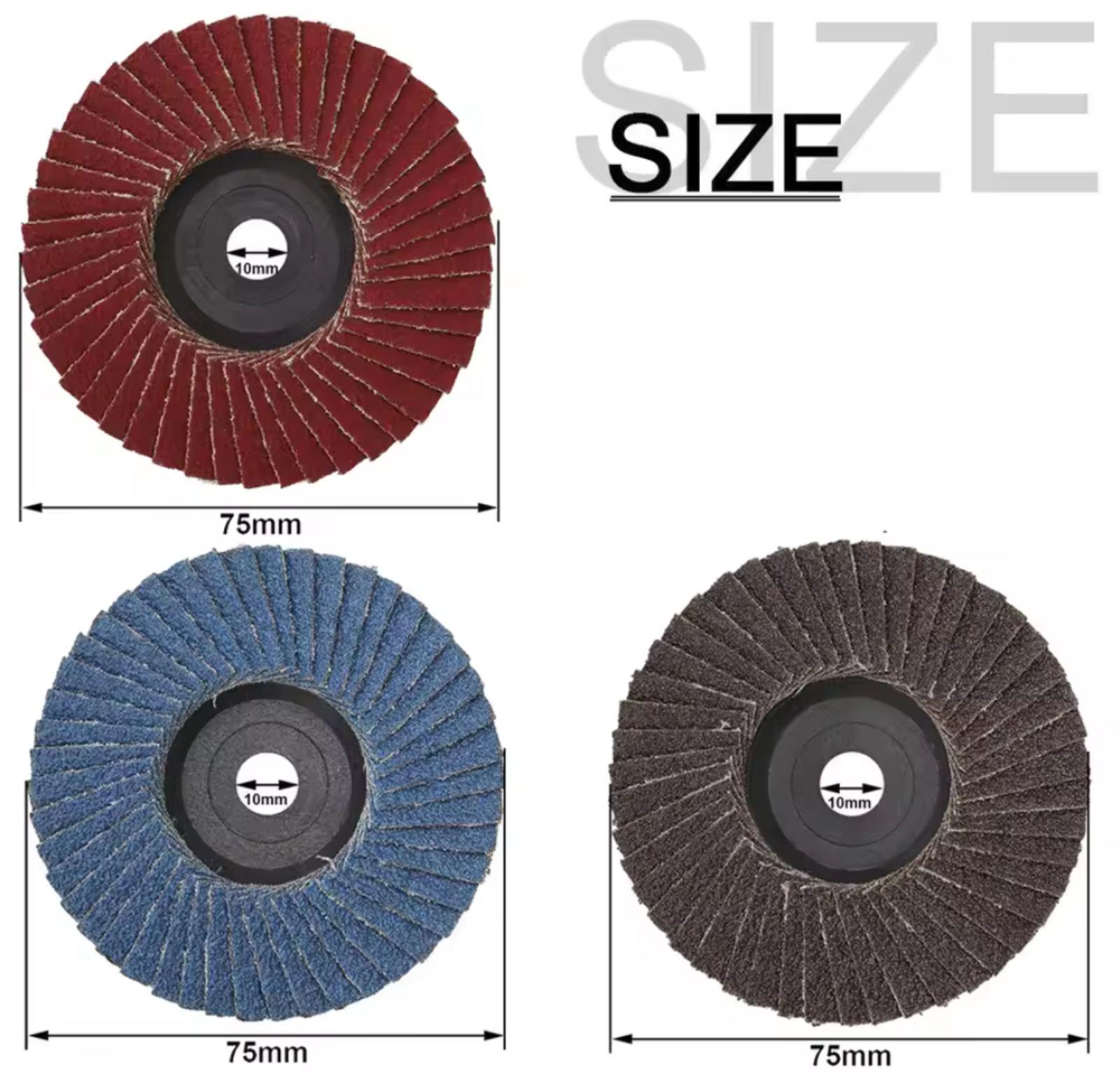 Набор шлифовальных дисков 3" 75 мм к мини-болгарке УШМ 3 шт. (29546976) - фото 2 Набор шлифовальных дисков 3" 75 мм к мини-болгарке УШМ 3 шт. (29546976) - фото 2