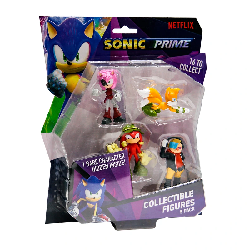 Набір ігрових фігурок SONIC PRIME ПРИГОДИ НАКЛЗА 5 фiгурок 6,5 см