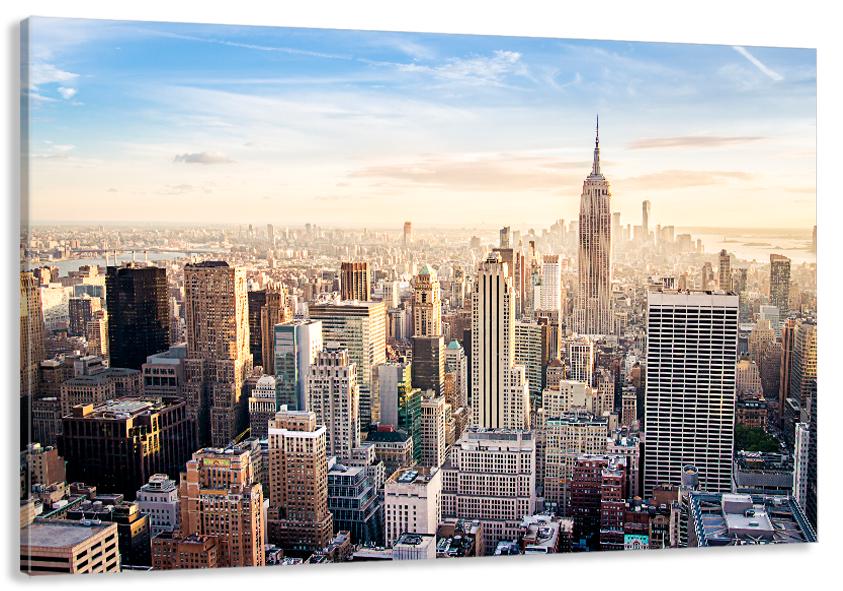 Картина на холсте в гостиную/спальню Город 30х60 см (MLP_85)