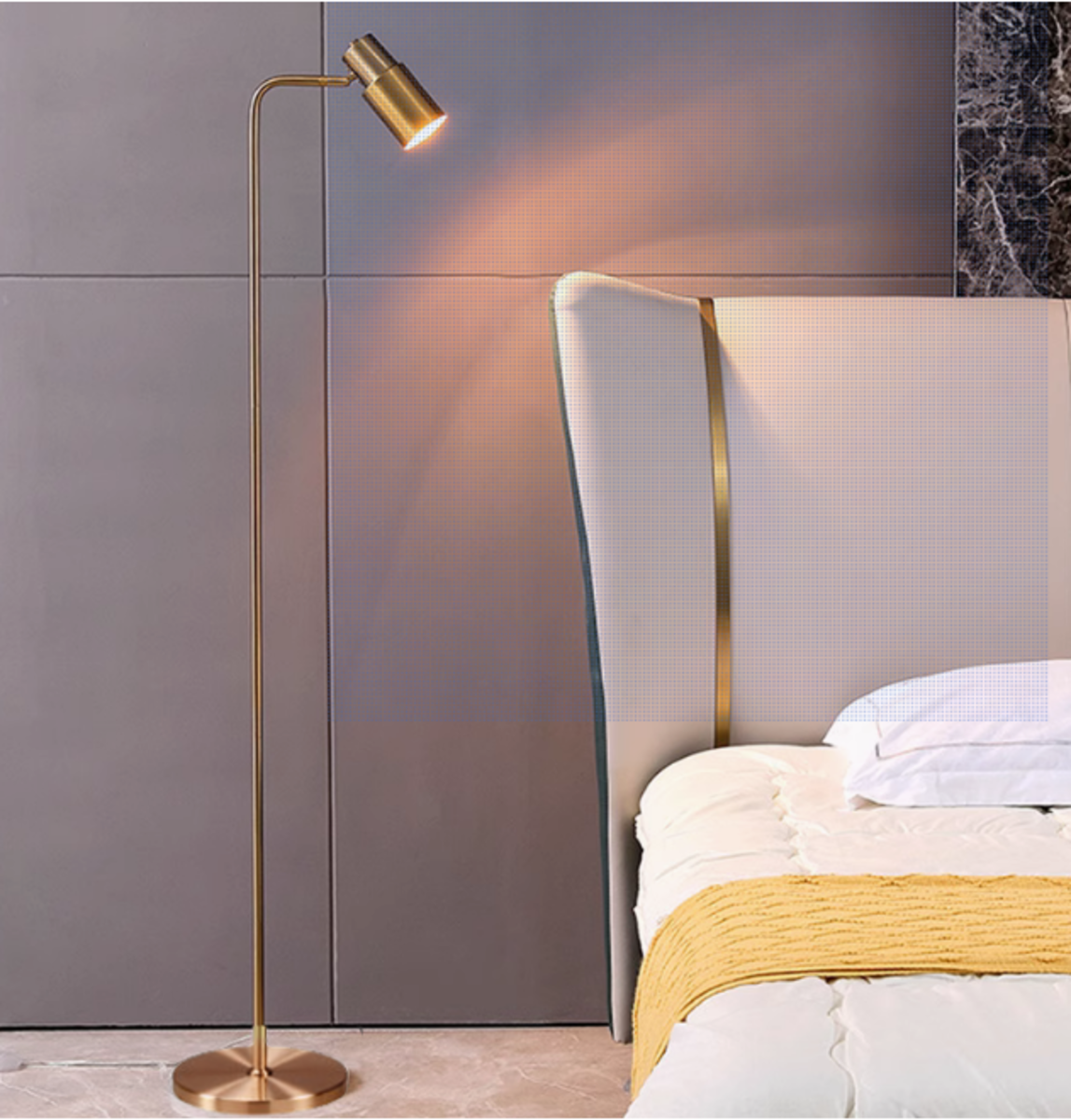 Торшер сучасний VALESO F007 FG Золотий (44659)