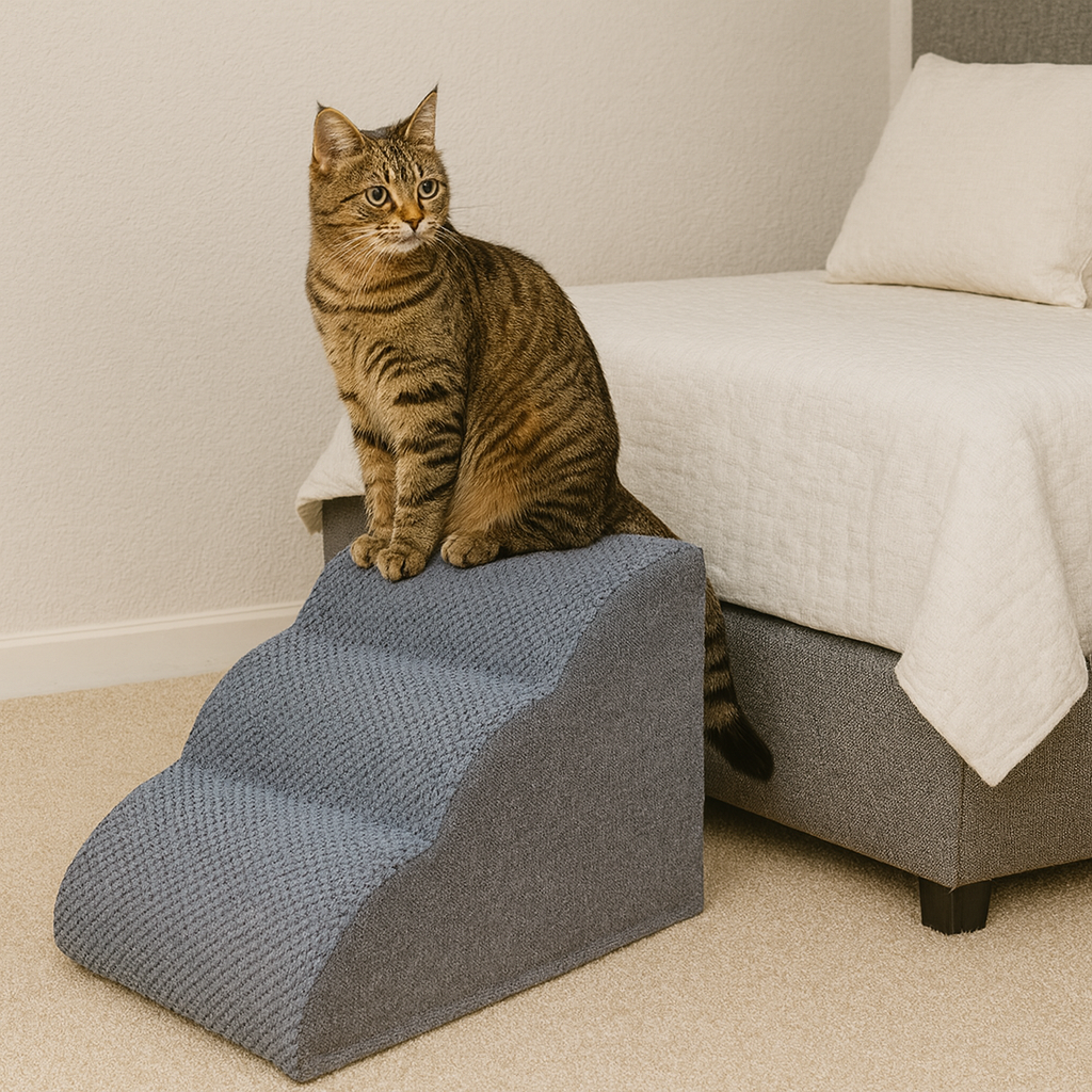 Сходинки для собак та котів м'які 40х36х60 см Сірий (30644245)