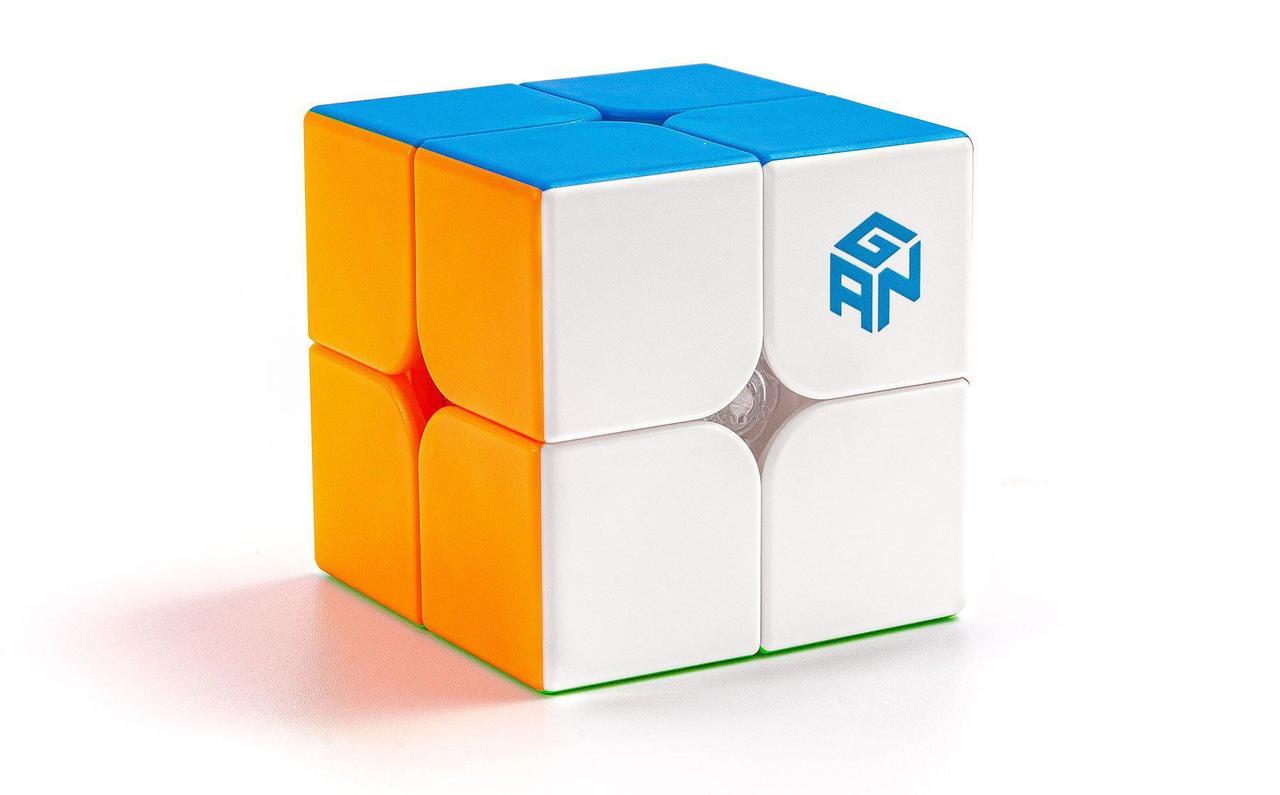 Головоломка кубик Gan 251 M Leap stickerless 2х2 без наклеек (135883)