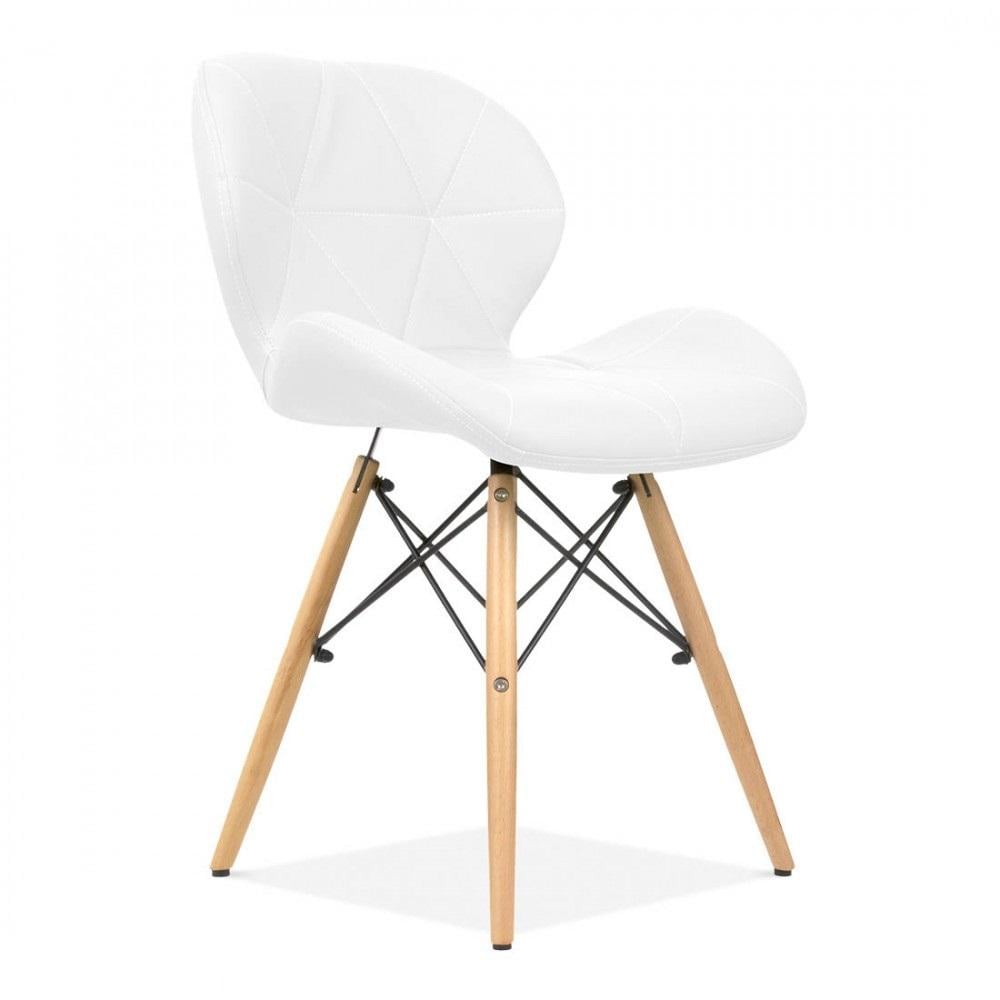 Кресло мягкое Group SDM Стар дерево/экокожа Белый